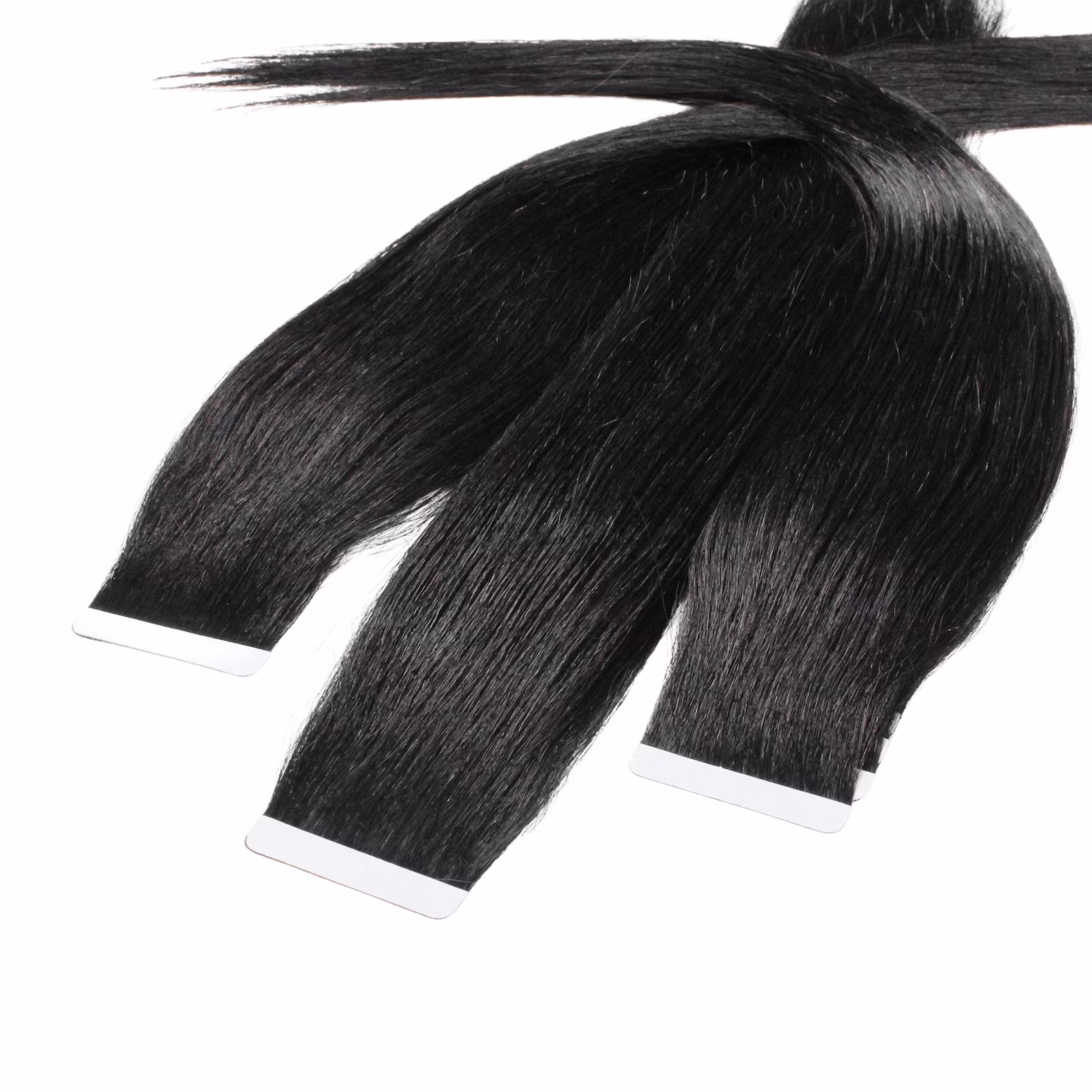 Tape Extensions Echthaar #2/0 Schwarz