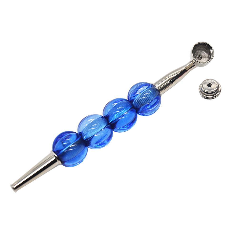 Four Beads Metal Weed Pipe