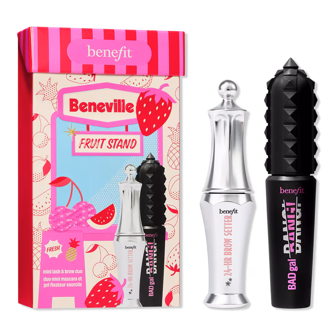 Benefit Cosmetics  Beneville Fruit Stand Mini Mascara & Brow Gel Makeup Gift Set