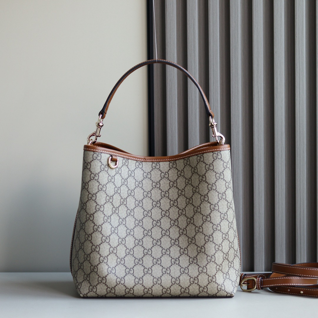 GG Emblem Medium Bucket Bag Top Quality