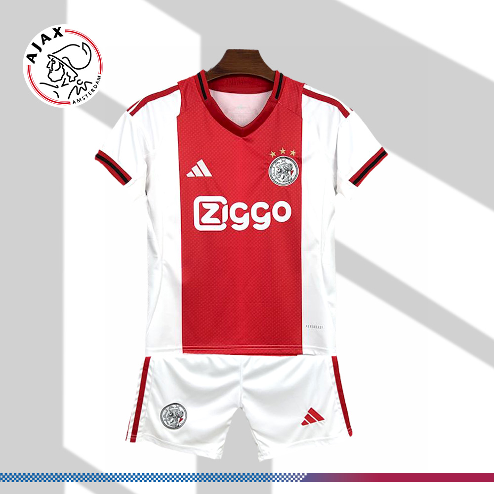 2025/2026 Ajax Home Football Shirt（Kids Kit socks）