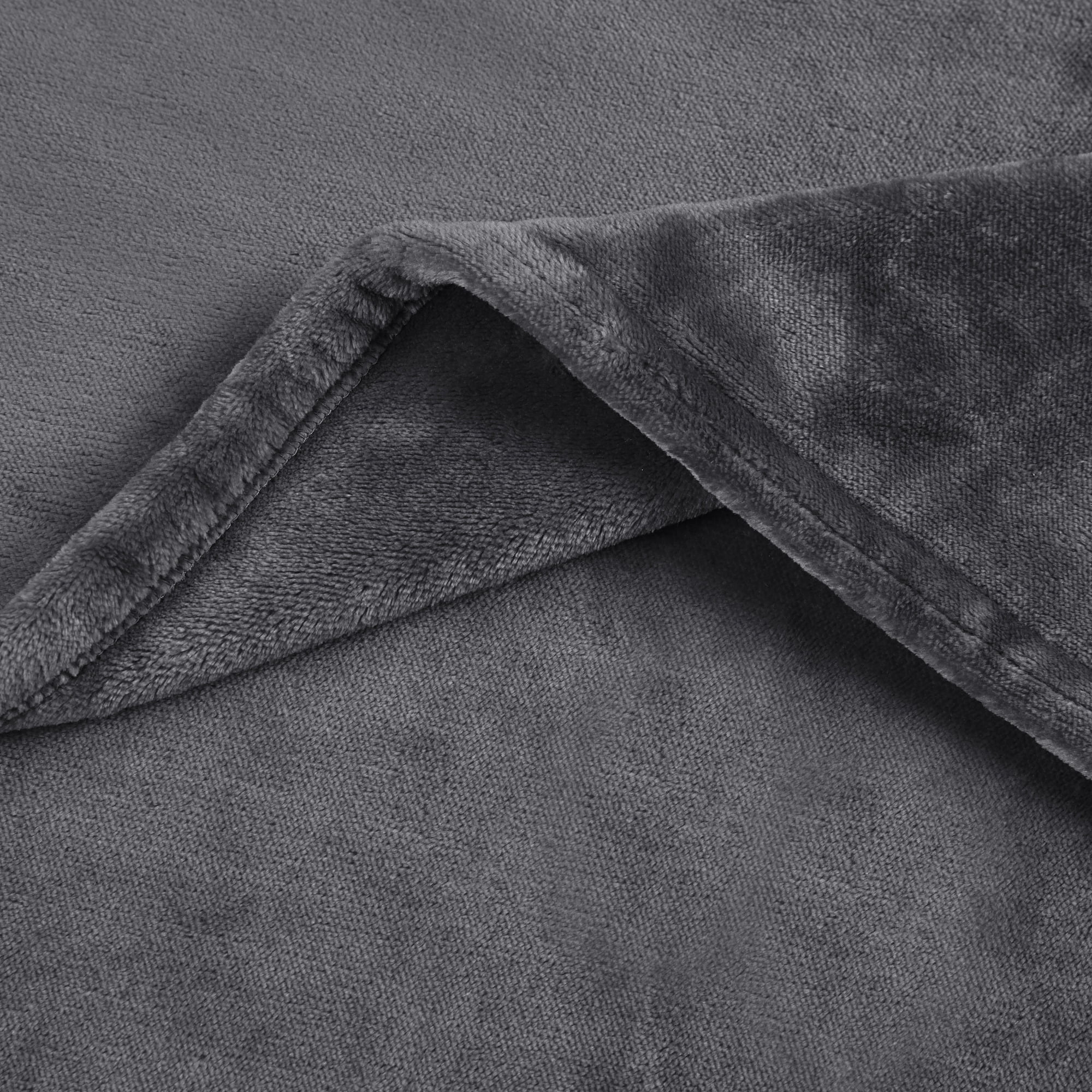 Serta Parsa Heated Throw Blanket, Electric, Multi Heat Level, Charcoal Gray, 77