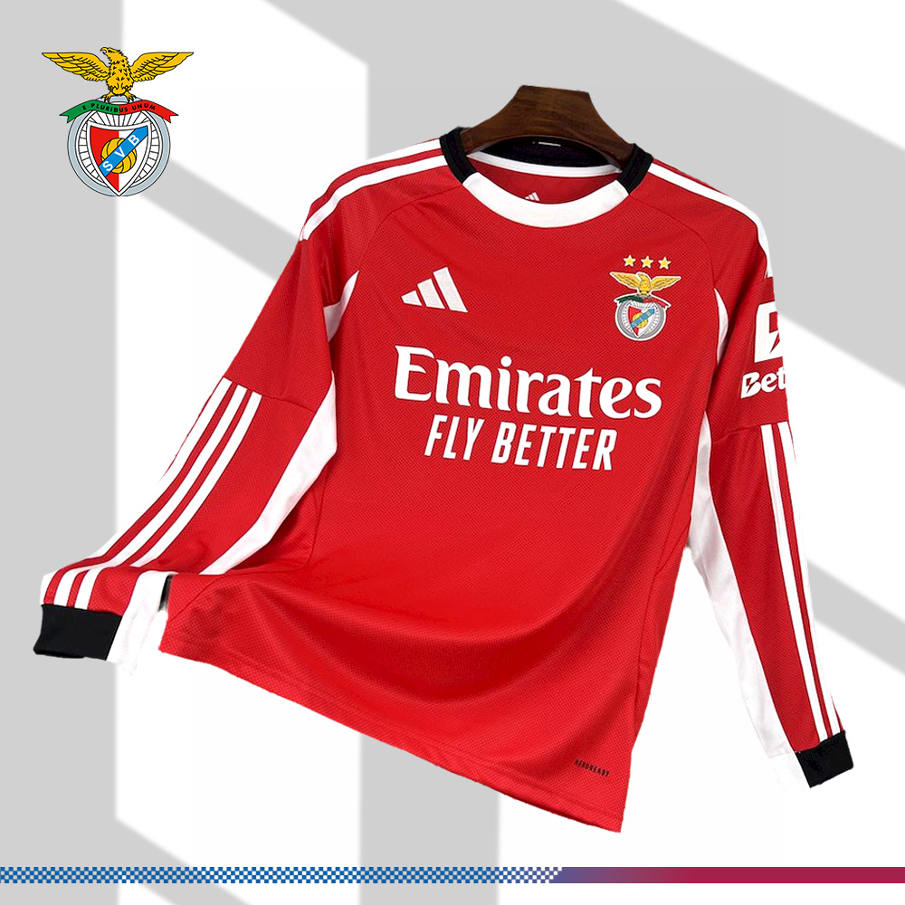 2025/2026 Benfica Football Club Home Long-sleeved Football Shirt（Fan Edition）