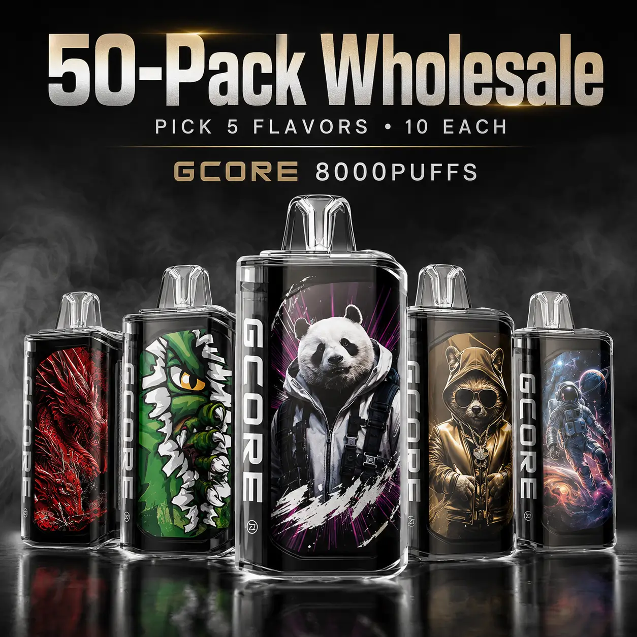 50-Pack Wholesale | Gcore 8000 Disposable Vape
