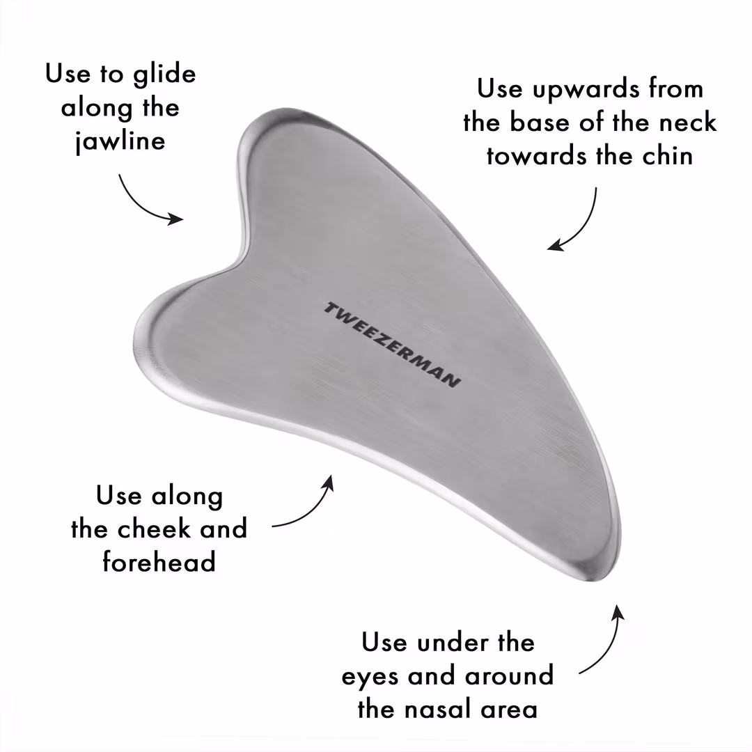 Tweezerman  Stainless Steel Gua Sha