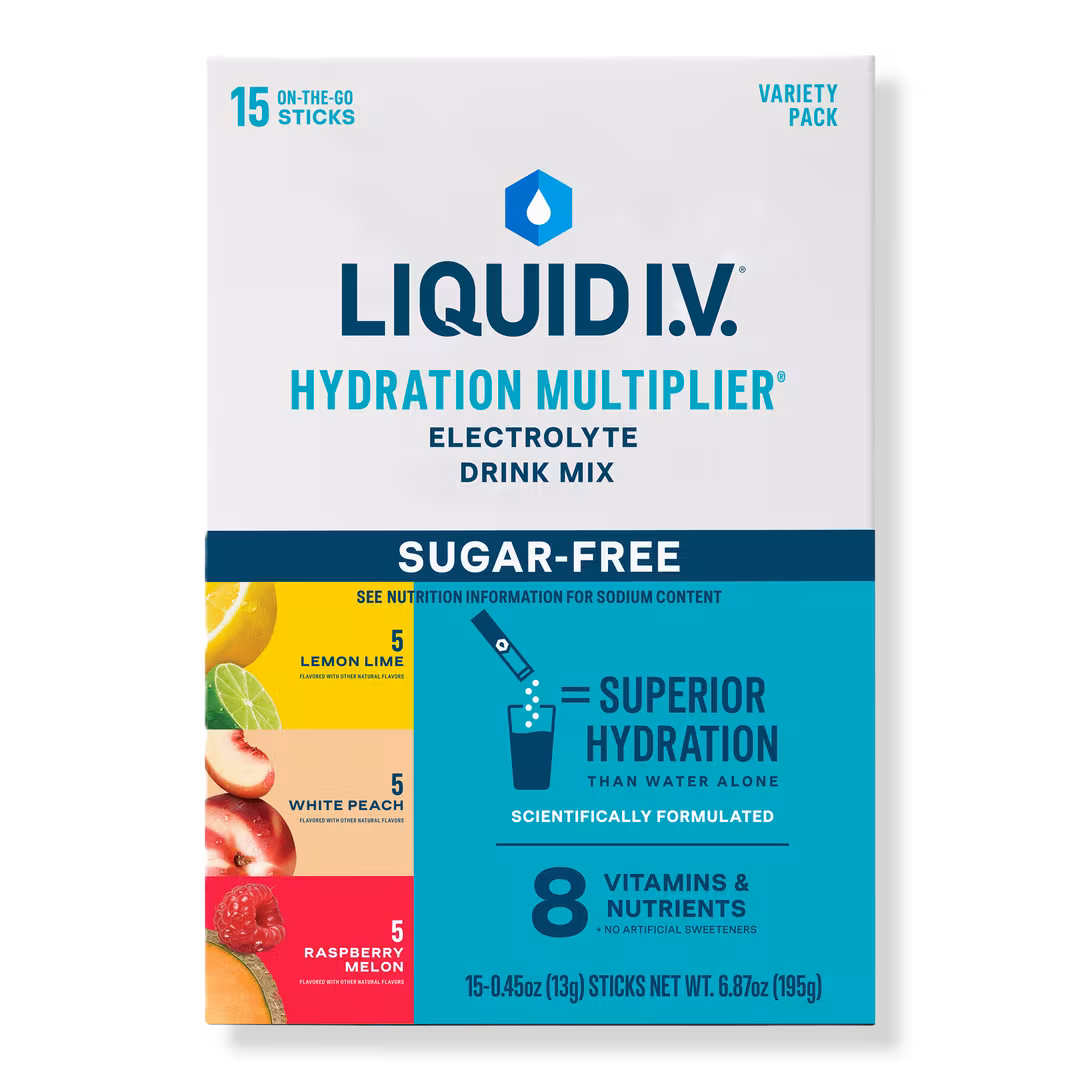 LIQUID I.V.  Hydration Multiplier Electrolyte Drink Mix Sugar Free Variety Pack