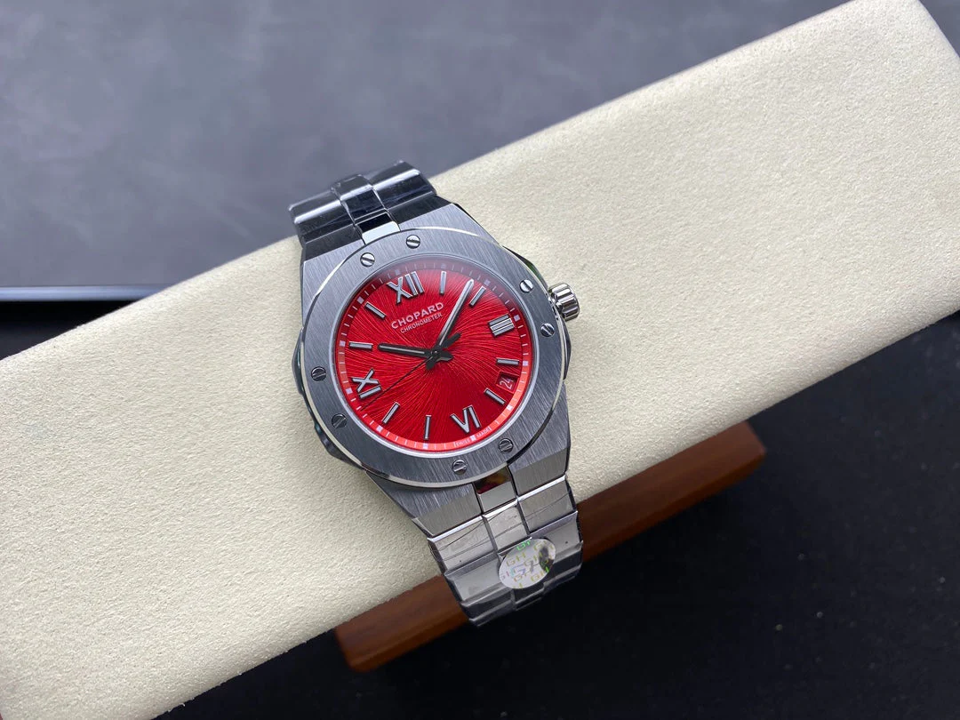 Chopard Watch Alpine Eagle 41mm Silver Red Dial