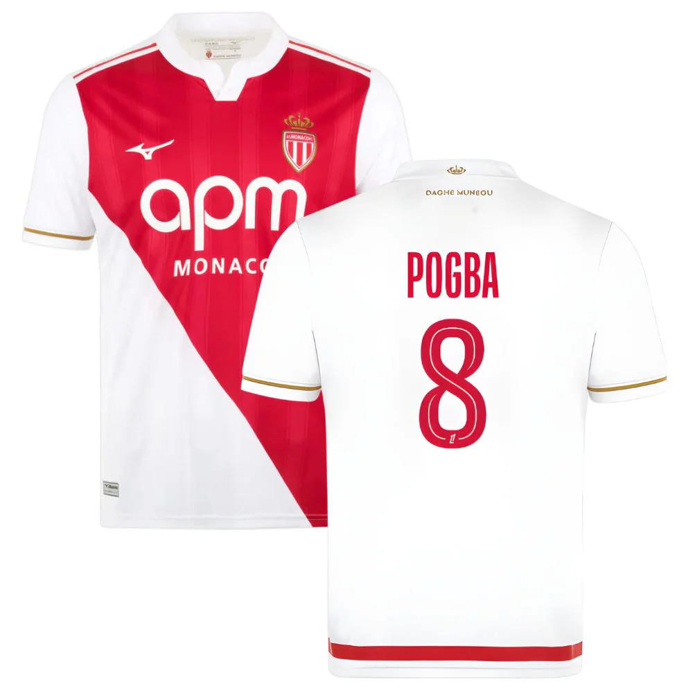 AS Monaco Pogba Home Jersey Men 2025 2026