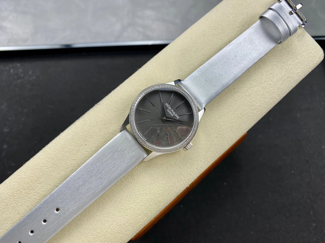 PATEK Watch Calatrava 33mm Silver Black Dial