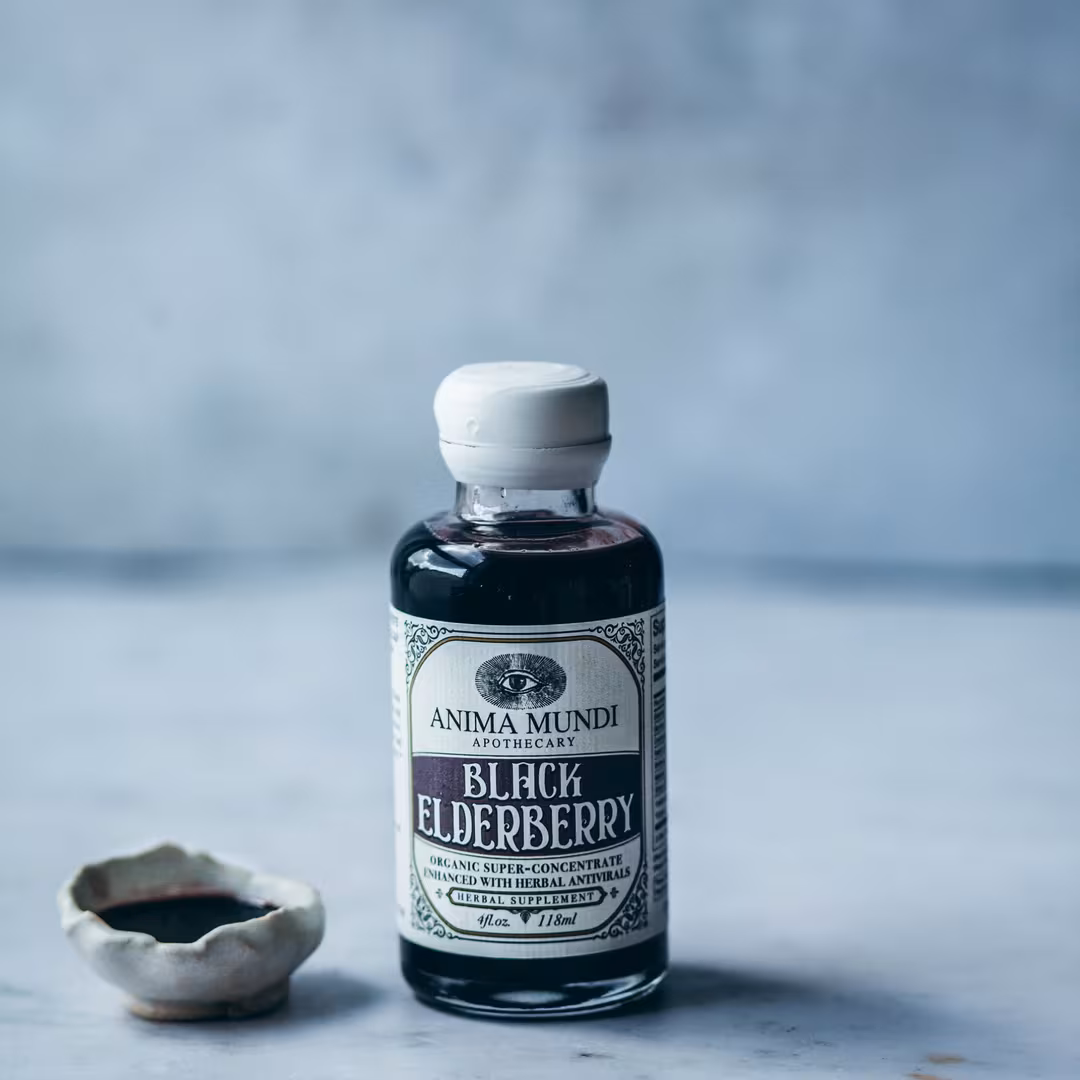 Anima Mundi  Black Elderberry Syrup Organic Antivirals