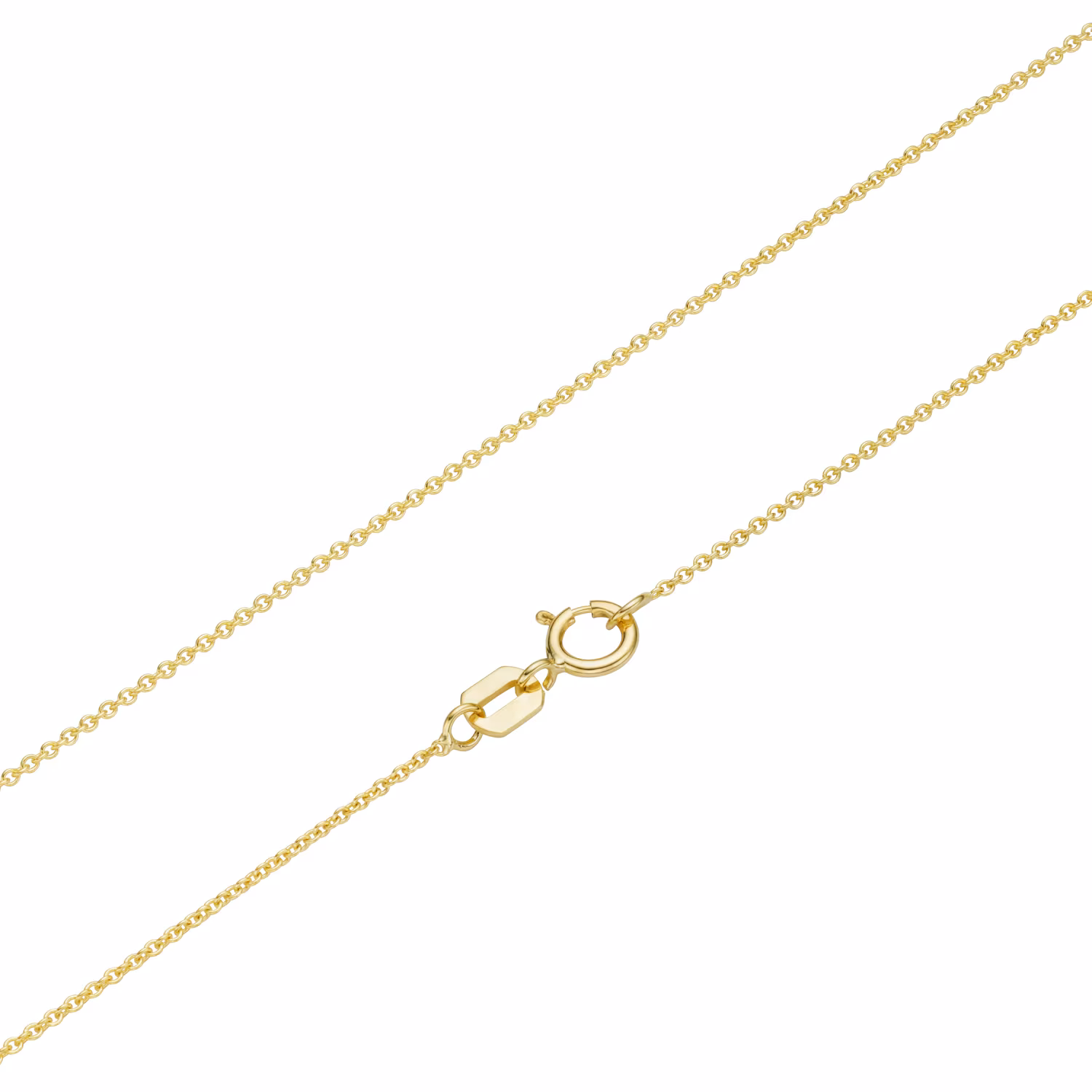Kette 2 Anhänger, Herz und Zirkonia, Gold 375