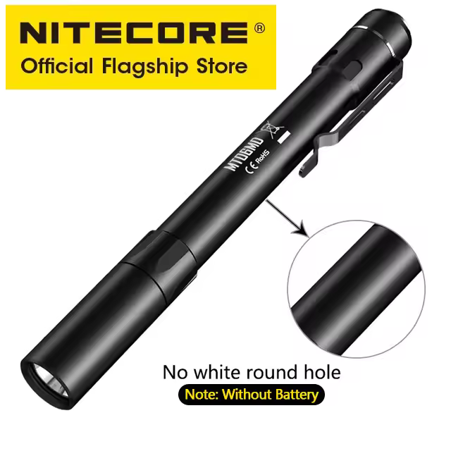 NITECORE MT06MD Medical Pen Flashlight First Aid Led Pen Lantern Pocket Penlight for Doctor Nurse Outdoor Emergency, AAA Battery