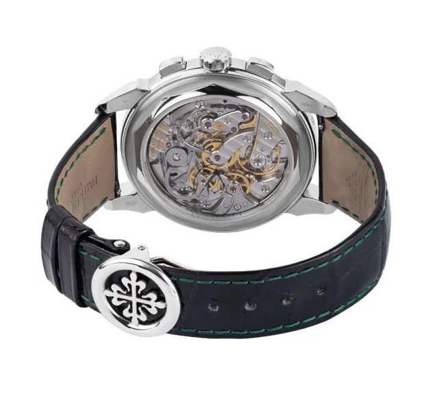 Patek Watch Philippe Patek Philippe Perpetual Calendar Chronograph Green Dial Platinum 41 mm