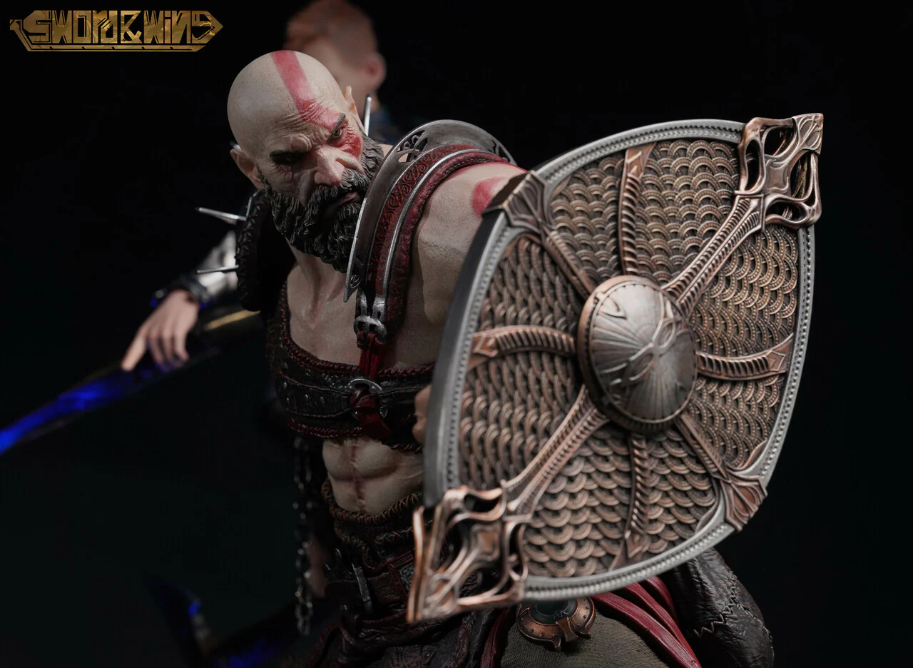 God of War - Atreus & Kratos | 1:4 Resin Statue | von Sword & Wing Studio