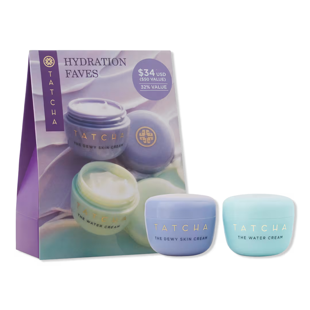 TATCHA  Moisturizer Favorites: Dewy Cream & Water Cream Value Set