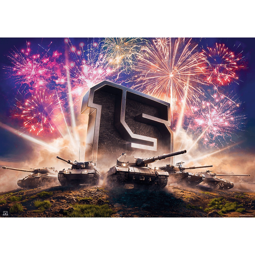 Puzzle Premium Plus Quality 1000 El. 15-Lecie World Of Tanks, Edycja Limitowana