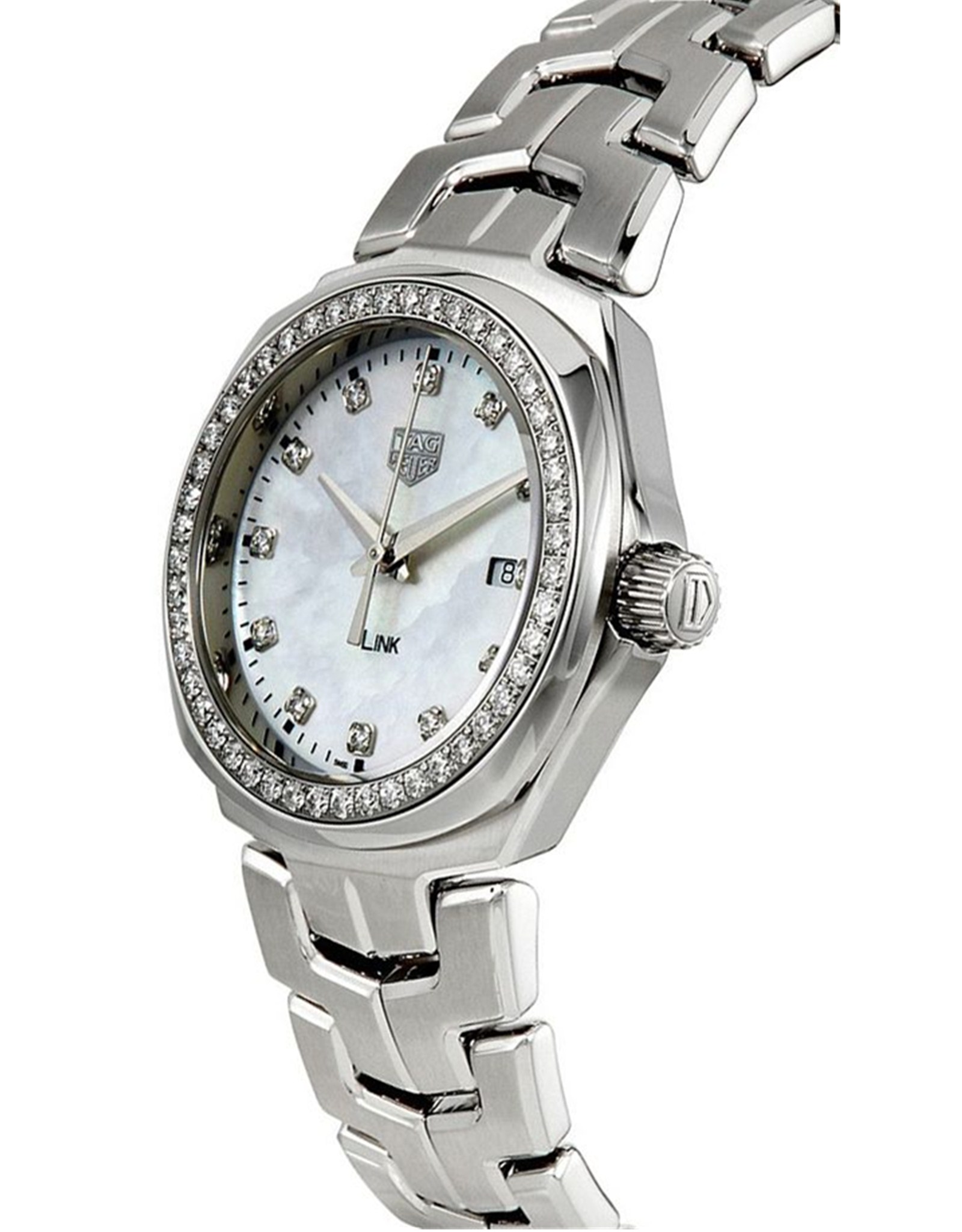 Replica Tag Heuer Link Mother Pearl White Dial Diamonds WBC1316.BA0600 32MM