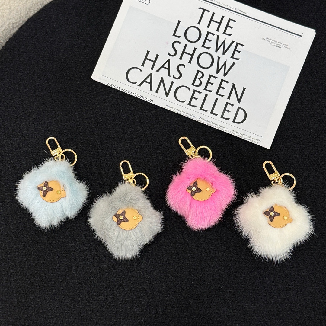 LV Vivienne Shearling Bag Charm