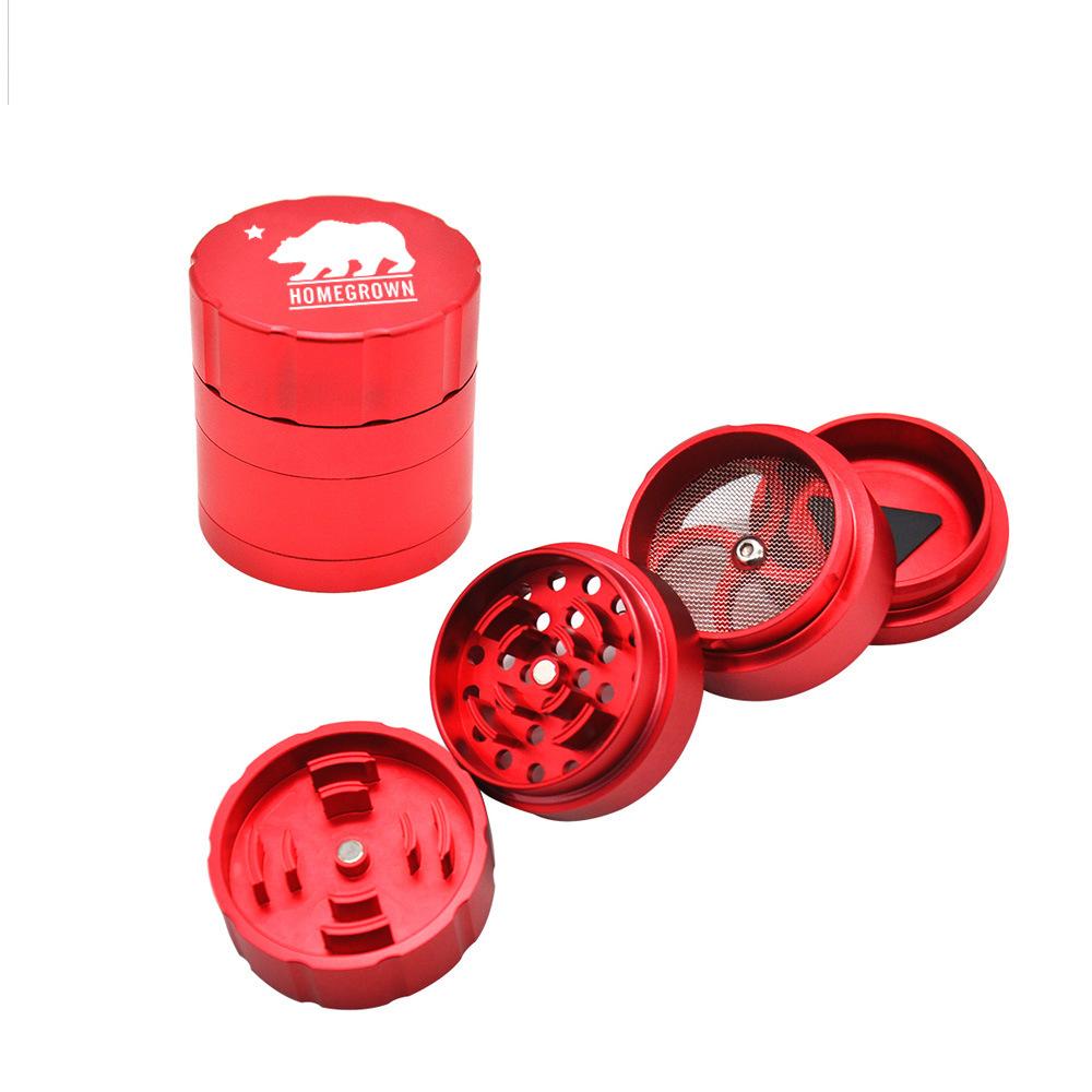 Polar Bear Aluminum Alloy Herb Grinder 4 Layer