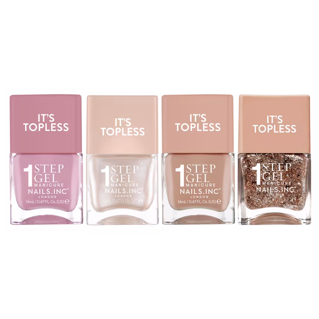Nails Inc.  It's Topless Nail Couture 4-in-1 Gel-Like Manicure Nail Polish Set
