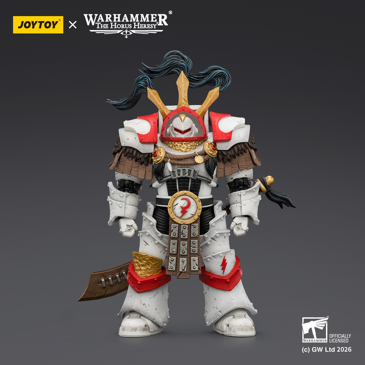 JOYTOY Warhammer 40K 1: 18 White Scars Stormseer Consul and Legion Praetor in Cataphractii Terminator Armour - JOYTOY WORLD