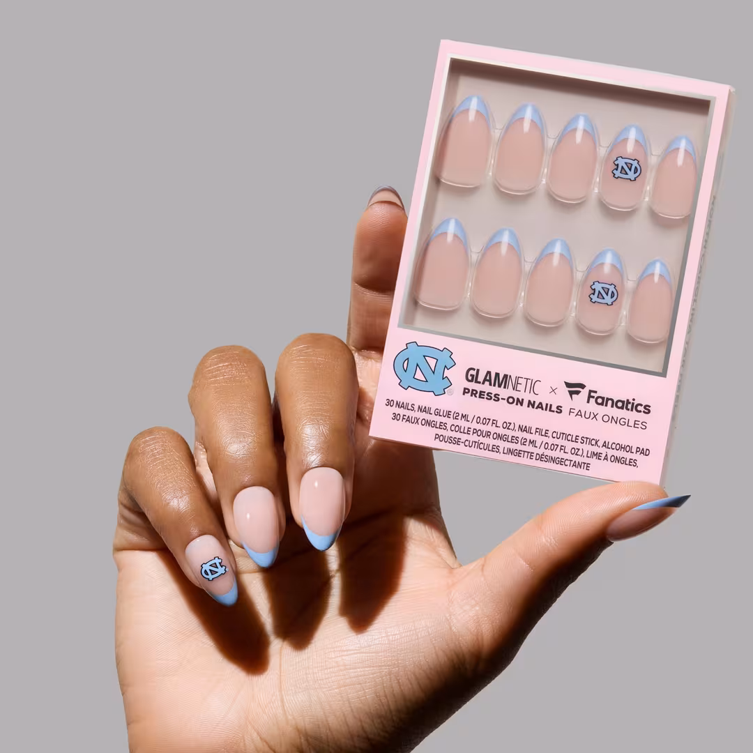 Glamnetic x Fanatics Nail  North Carolina Tar Heels Press-On Nails
