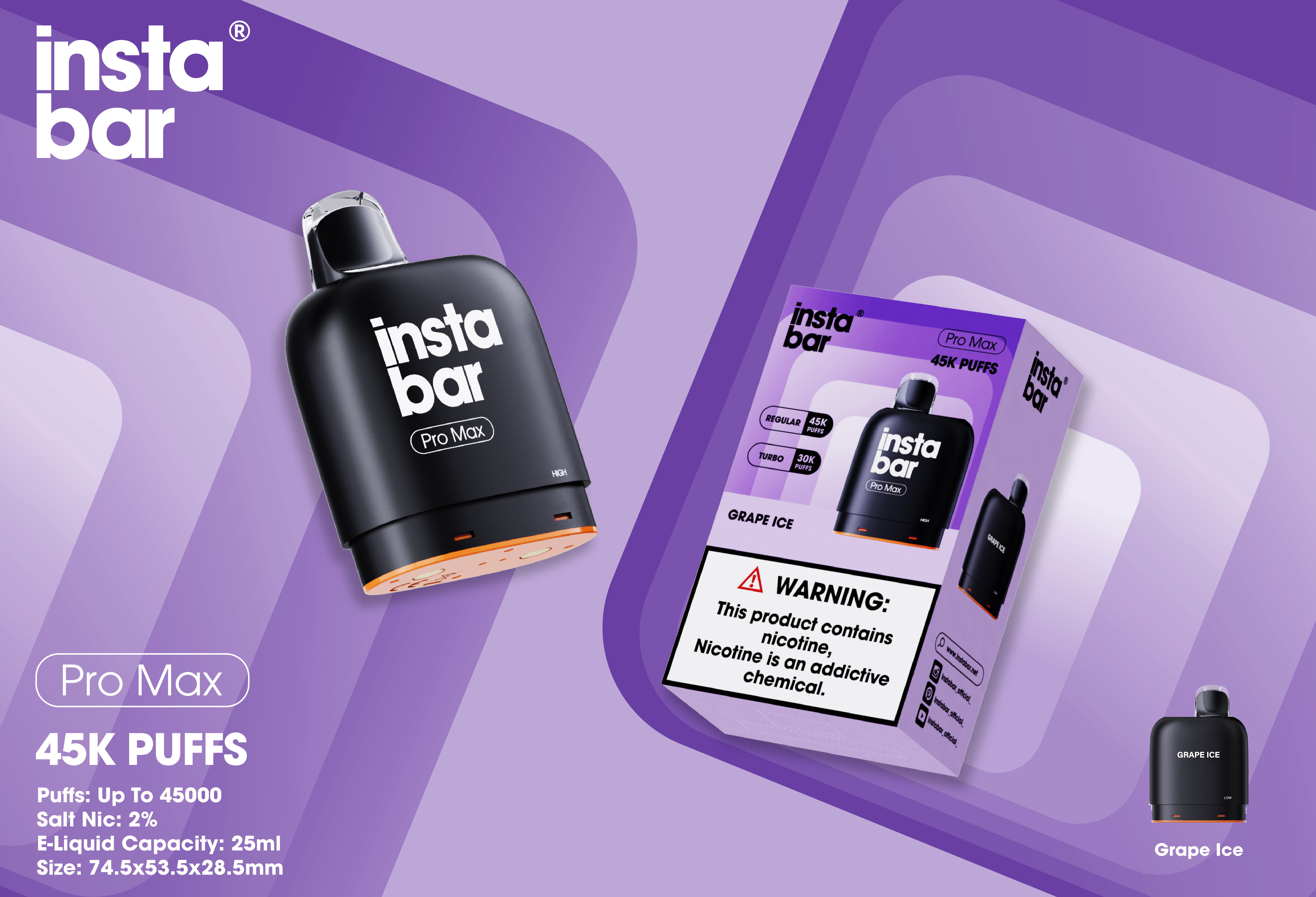 Instabar Pro Max 45K POD(Wymienny wkład)