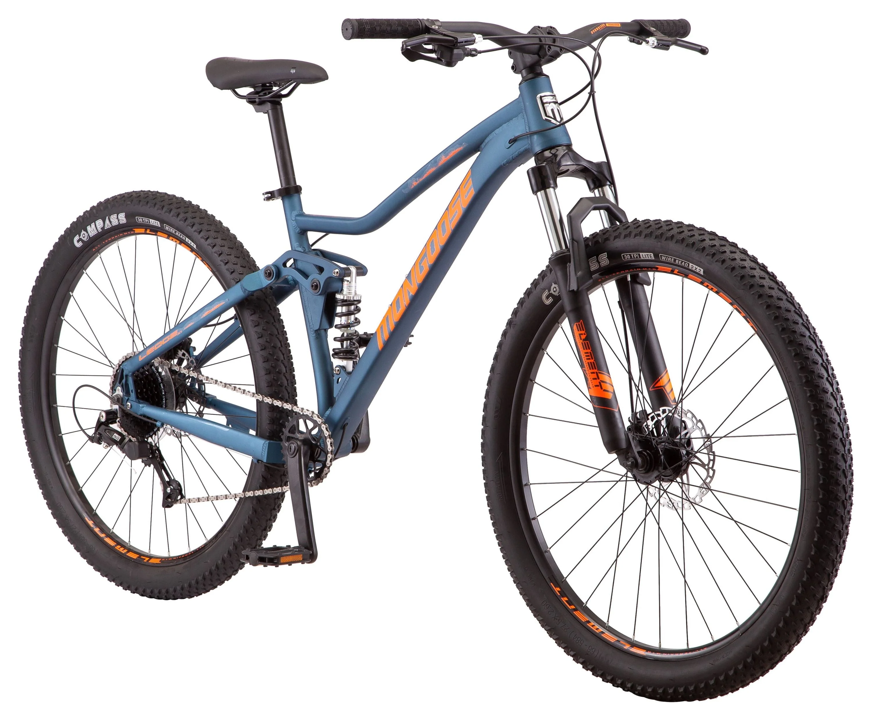 Mongoose 27.5" Ledge Mountain Bike, 7 Speeds, Teal
