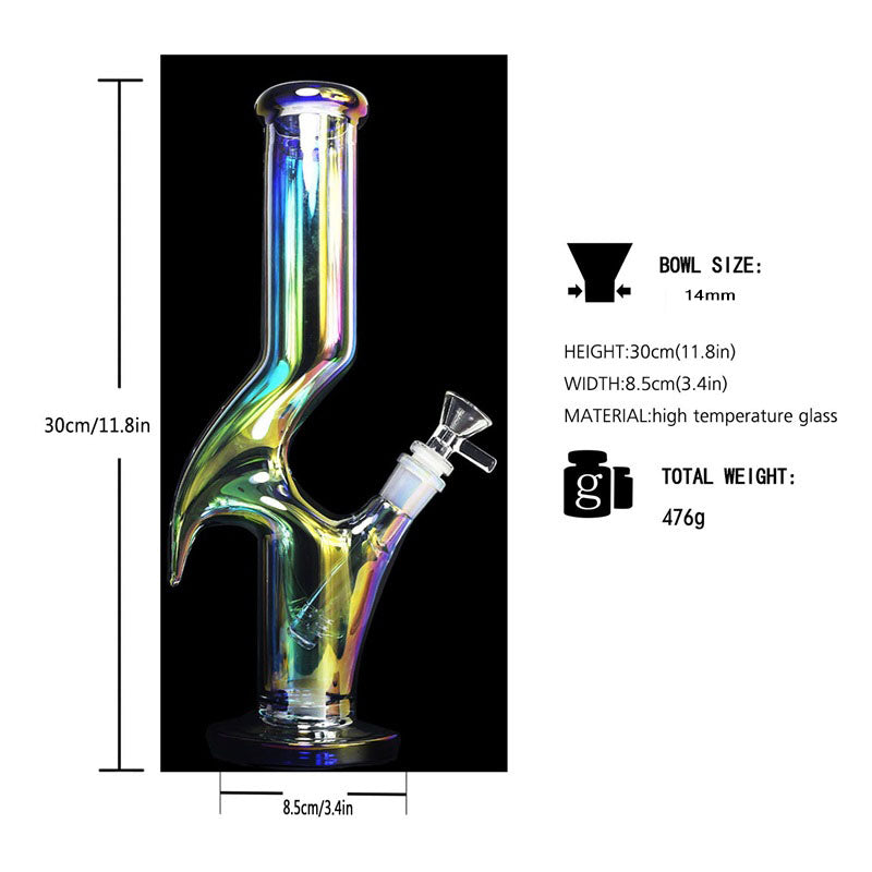 11 Metallic Novelty Glass Bong