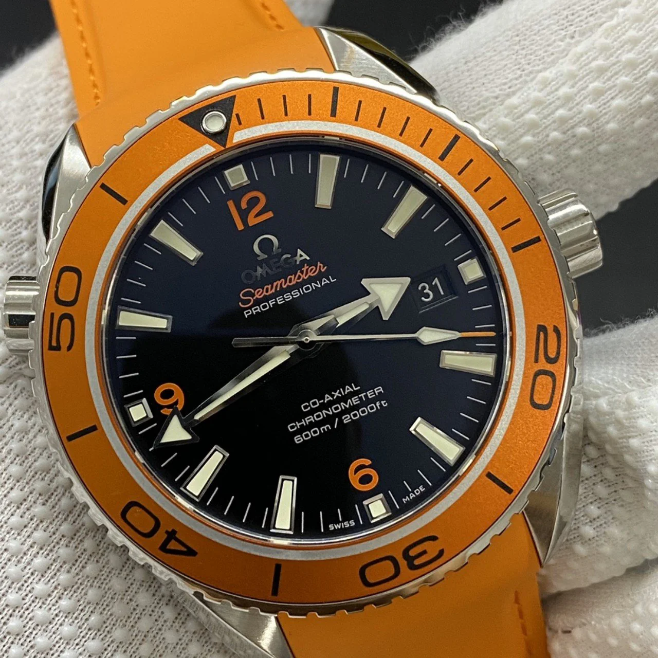 Omega Watch SEAMASTER PLANET OCEAN 600M CO-AXIAL ORANGE BLACK DIAL