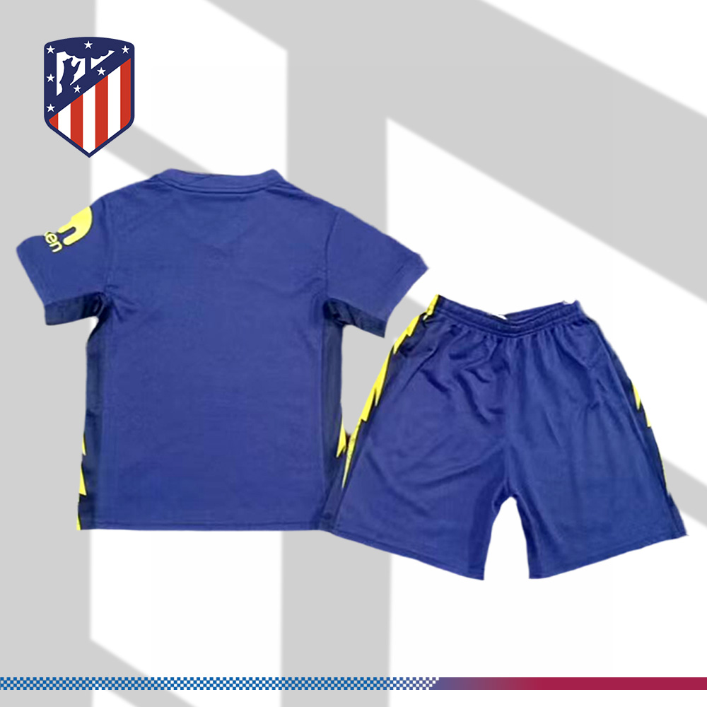 2025/2026 Atlético Madrid Away Football Jersey (Kids Kit socks)