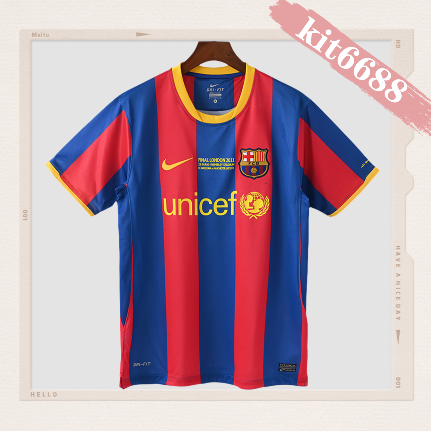 2010/2011 Barcelona Home Retro Football Shirt