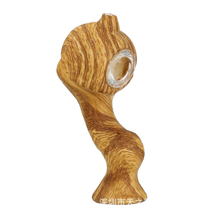 Wood Printing Silicone Hand Pipe
