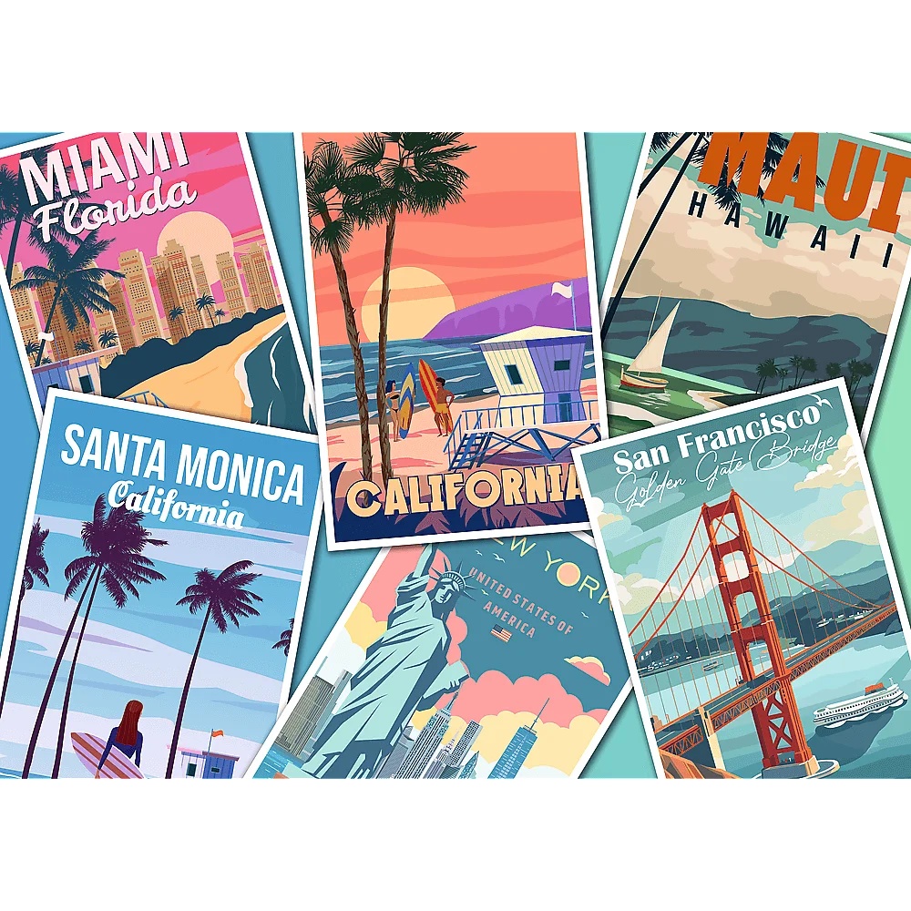 Puzzle 2000 El. Usa Collection: Journey Through The Usa