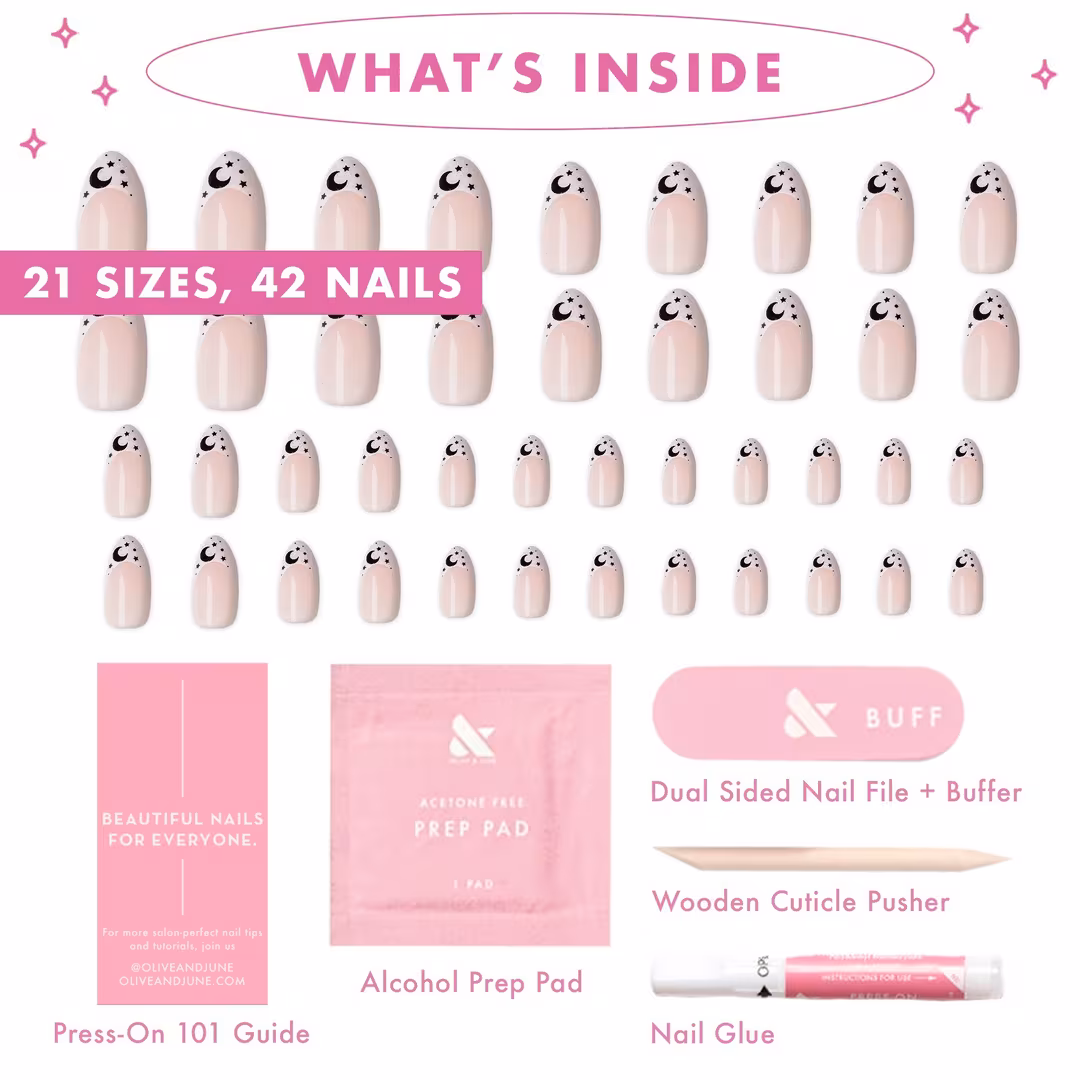 Olive & June  Instant Mani Halloween Press-On Nails Witching Hour French