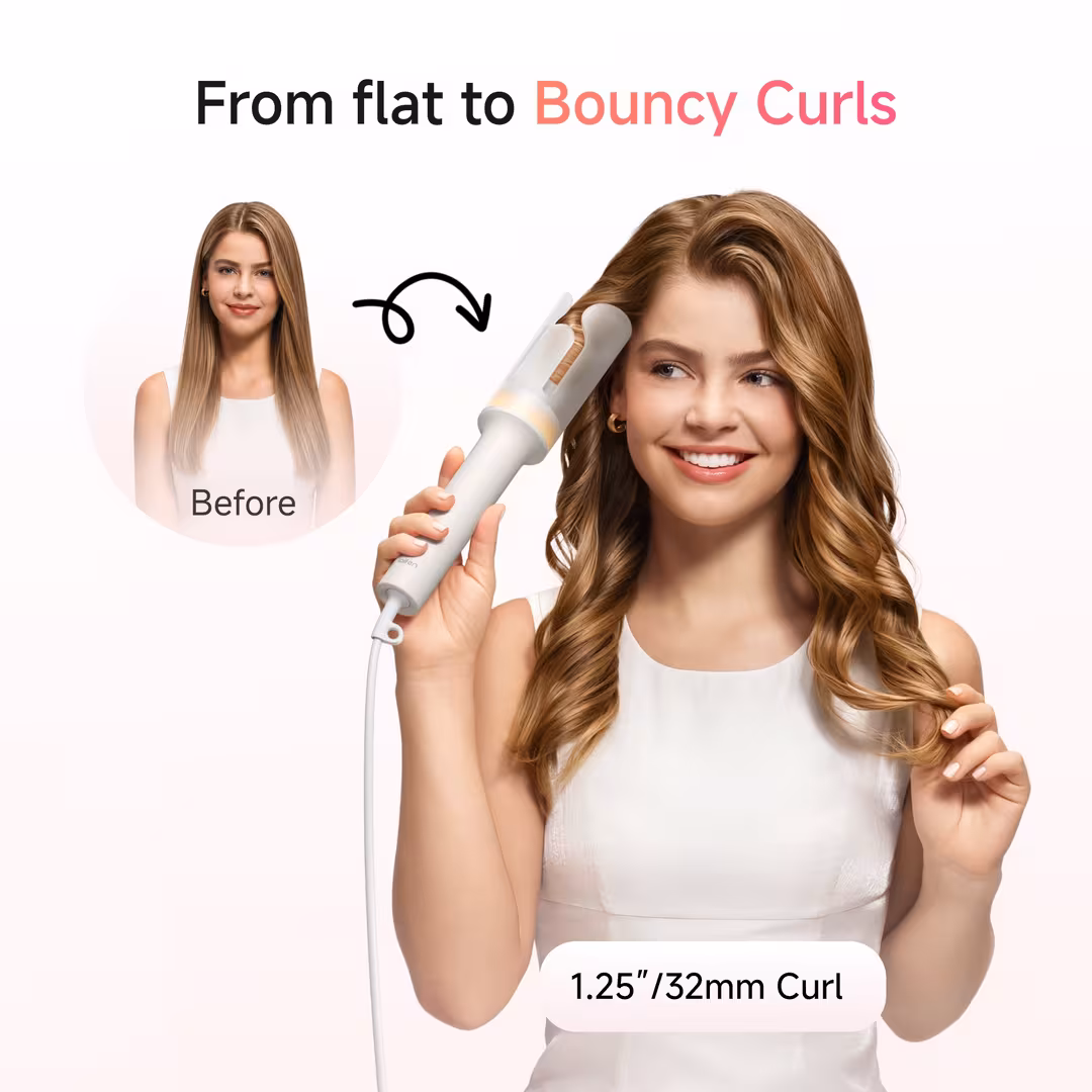 Laifen  AutoCurl Automatic Curling Iron + Bag + 2 Hair Clips