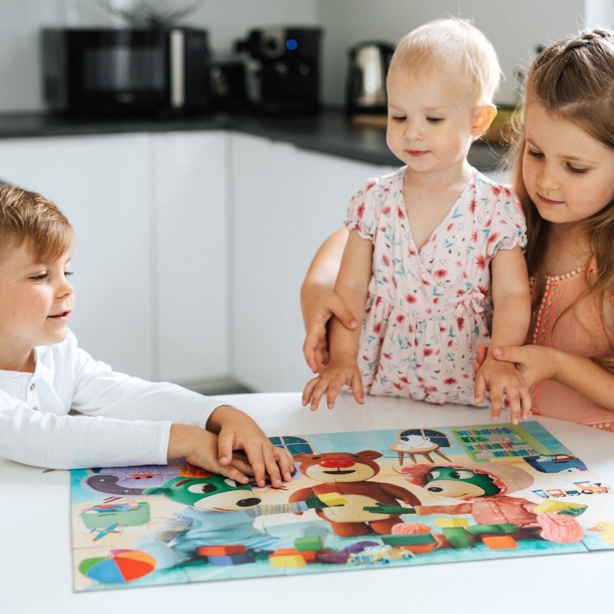 Puzzle 24 Maxi Bobaski I Miś Zabawy Treflików Przed Snem - Dobranoc, Trefliki Na Noc