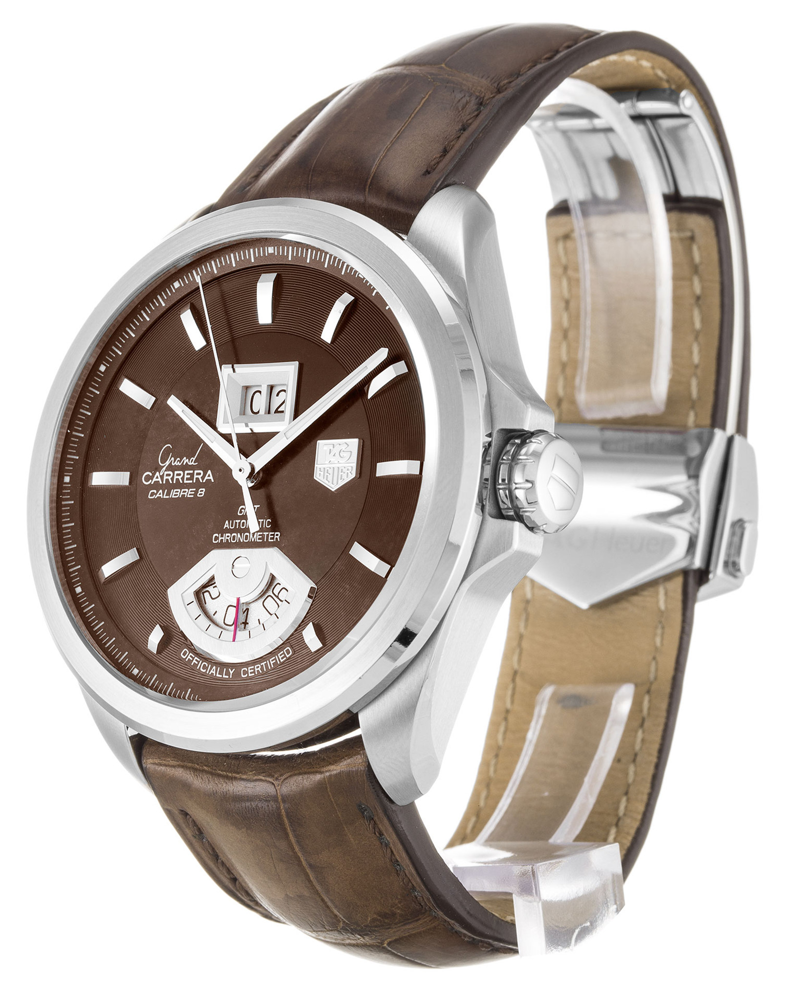 Replica Tag Heuer Grand Carrera WAV5113.FC6225 White Case Stick Markers 42MM