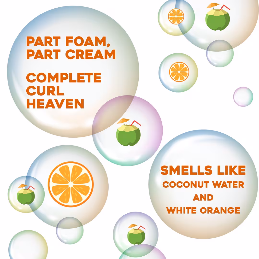 OGX  Locking + Coconut Curls Decadent Creamy Mousse