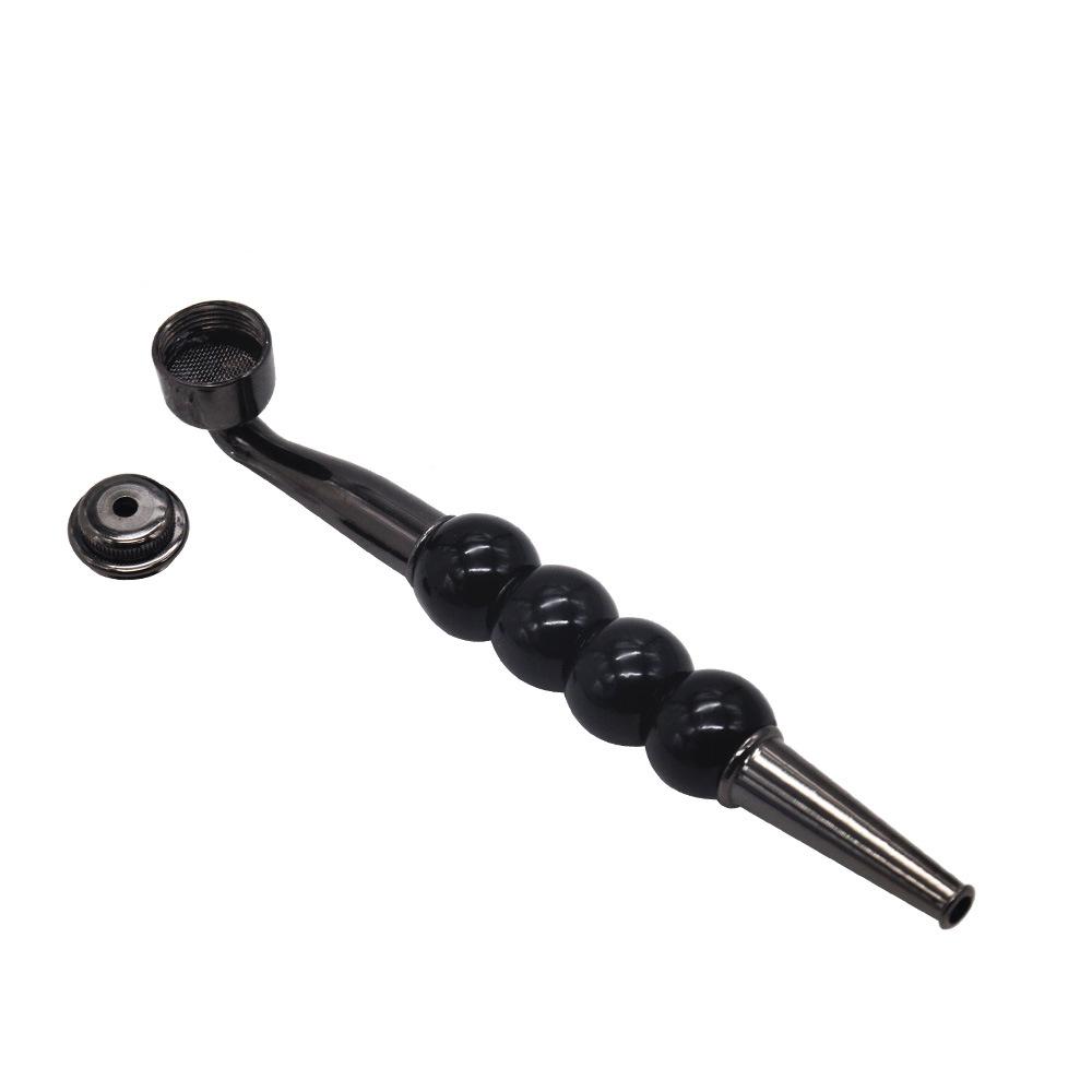 Four Beads Metal Pipe w/ Cap