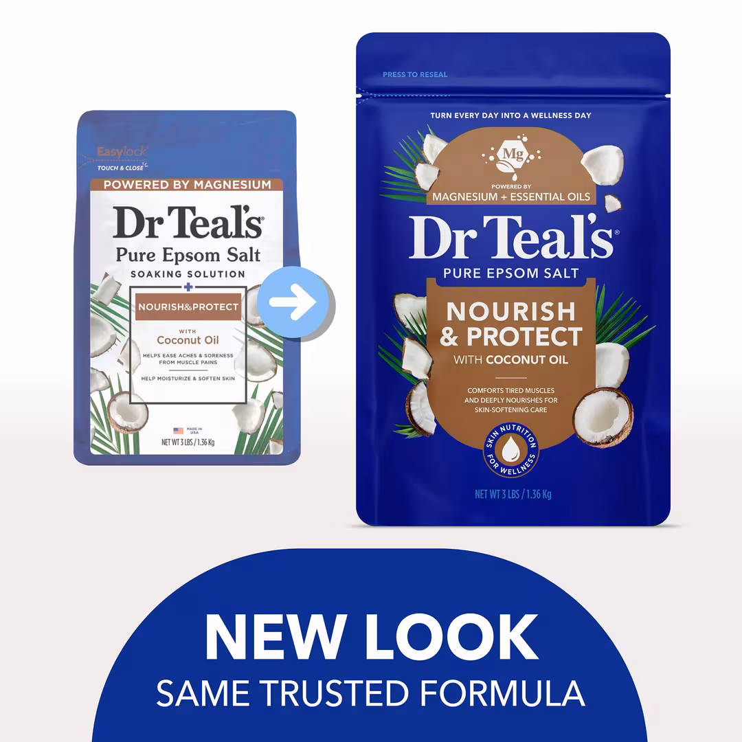 Dr Teal's  Pure Epsom Salt Soaking Solution with Coconut Oil