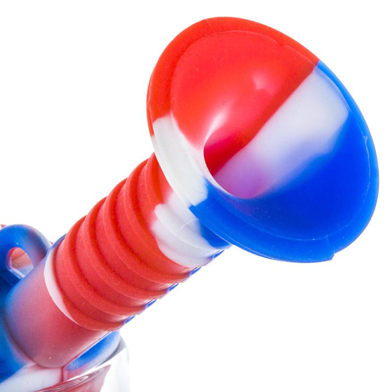 5 Castle Silicone Showerhead Perc Dab Rig (Random Color)