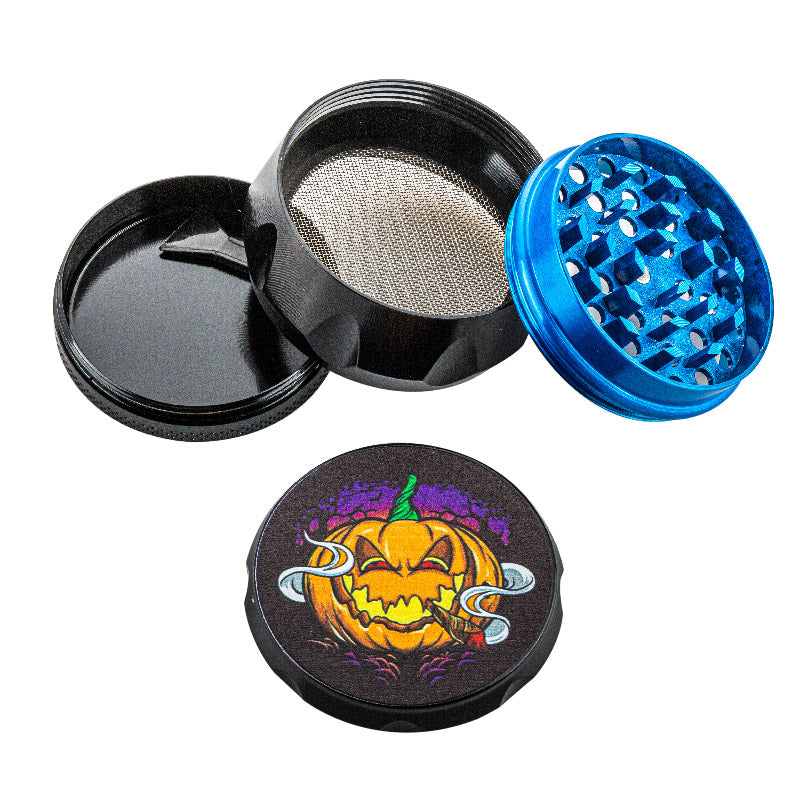 Halloweed Theme Zinc Alloy Herb Grinder 4 Piece