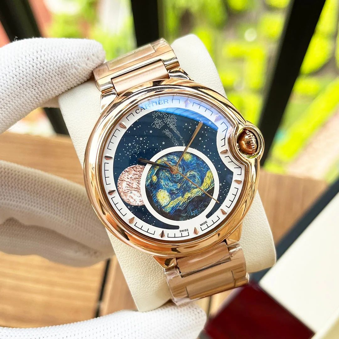 Cartier Watch Men Bleu Balloon 44mm Stainless steel