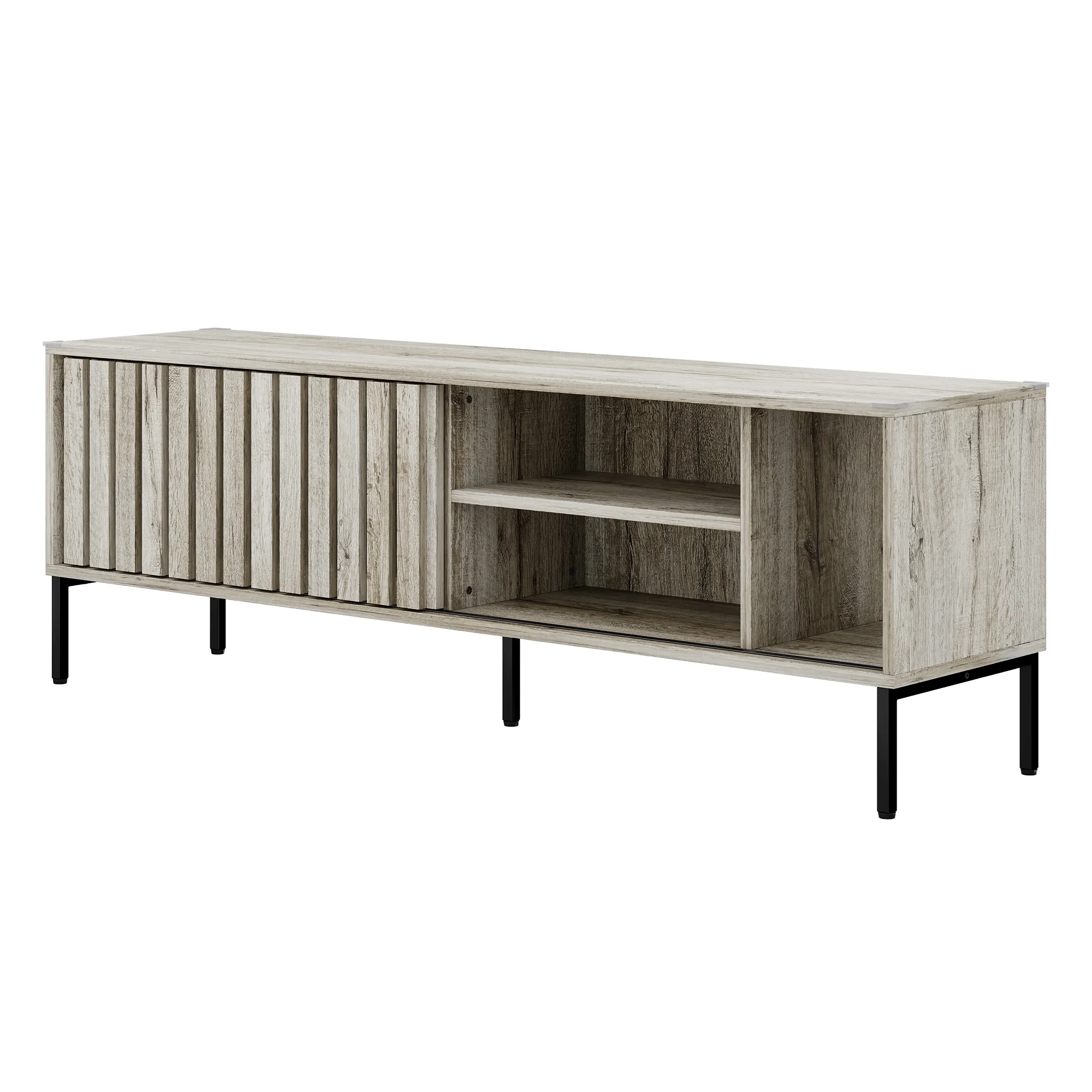 ModFusion Modern TV Stand Media Console Entertainment Center with Storage for 65-70" TVs