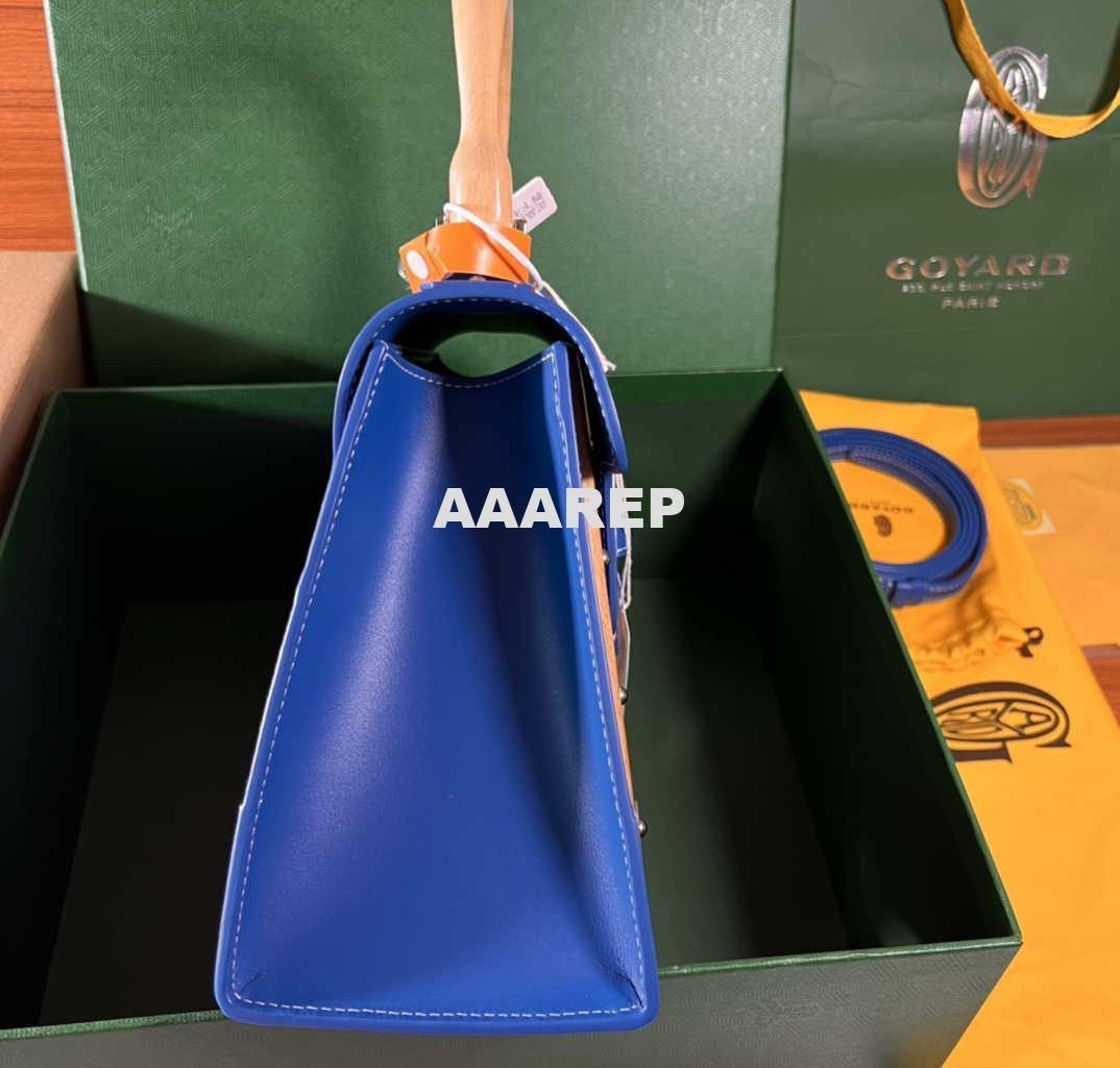 Replica Goyard BPMLTY07CL07P Sac Saigon Pm Bag Blue