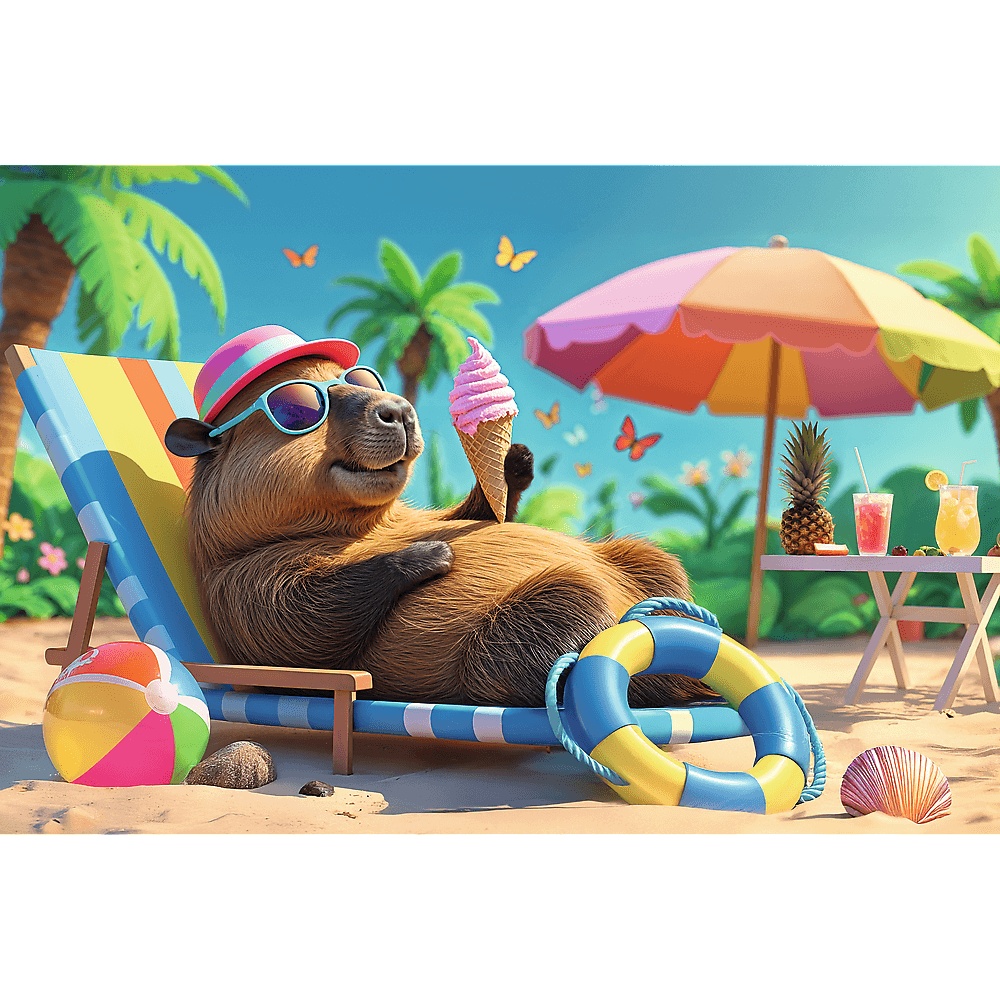 Puzzle 100 El. Relaks W Stylu Kapibary