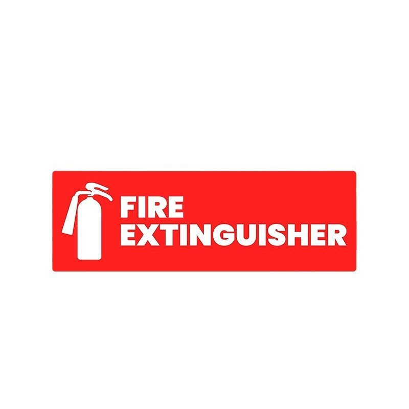 Safety warning sticker for fire extinguishers and fire hydrants, factory fire safety sign