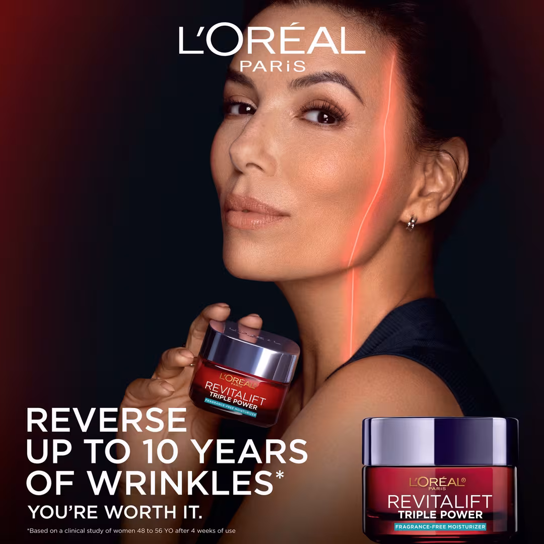 L'Oréal Paris  Revitalift Triple Power Anti-Aging Moisturizer - Fragrance Free