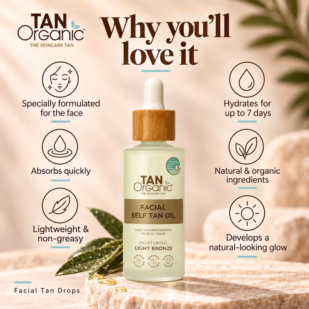 TanOrganic  Moisturising Facial Self Tan Oil
